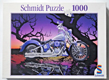1000 Teile Schmidt Puzzle - Chopper MOTORRAD - 100% VOLLSTÄNDIG + NUR 1 x Porto