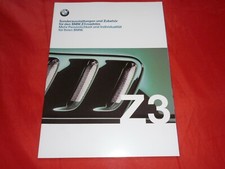 BMW Z3 E36/7 Roadster Sonderausstattungen Zubehör Prospekt Brochure von 1999