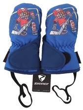 ZIENER Fäustlinge Gr. 98 blau Lemmi Minis estate blue Handschuhe Ski neuwertig