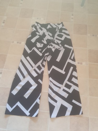 Lange schwarz weiße hose - weiße,