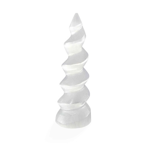 Selenit spiral turm - selenit, cm