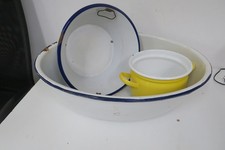 alte  Email  Wanne - Schüssel - Topf nur zum Bepflanzen Deko geeignet ***2***