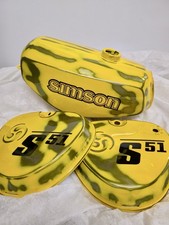 Simson S50 S51  Tankset Tank Saharabraun Pulverbeschichtet 