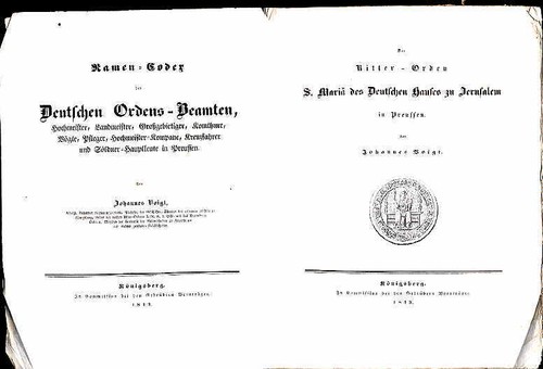 1843 voigt der ritter orden - voigt:,