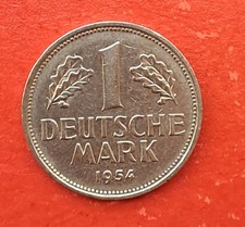 1 DM 1954 J fast vorzüglich 