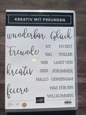 Stampin Up neues Stempelset KREATIV MIT FREUNDEN, tolle Wortkombinationen