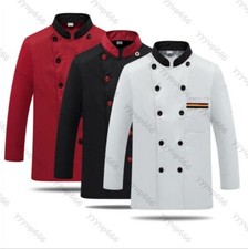 Herren Kochjacke Bäckerjacke Langarm Kochkleidung Gastronomie Arbeitsjacke TK