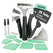 greate Silikonentferner Werkzeug & Silikon Abzieher Set 25-teilig