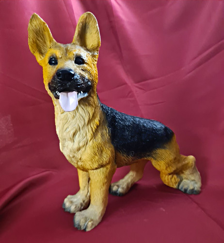 Dekofigur hund schäferhund - dekofigur,