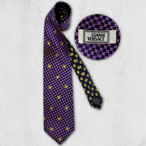 Gianni versace seiden krawatte - versace,