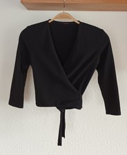Ballettwickeljacke, schwarz, Baumwolle, ca. Größe 34