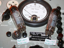 EL84( 6BQ5 ), VALVO  / pair vacuum tubes / test on TV-7D tube tester  top!