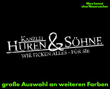 Kanzlei Huren und Söhne 50cm - lustiger Spruch FUN Aufkleber Auto Kfz Tattoo