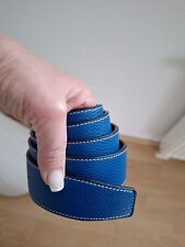 H Gürtel Wendegürtel Schwarz/Blau Gesamtlänge 120 cm