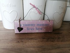 Yummy Mummy Rustikal Schild