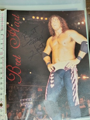 Bret hitman hart autogramm - hitman,