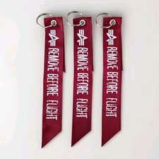 3x org Alpha Industries Schlüssel Anhänger Fähnchen Bomber Flieger Jacke RBF TOP