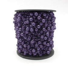 5x Perlengirlande Tischdeko für Hochzeit Perlenkette Perlenband Geburtstag Weiß