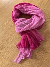 Tuch Schal rosa pink silber ca. 190 x 96 cm