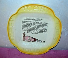 "Szützel & Sachs" (Aalen)  Toast-Teller / Platte m. Rezept
