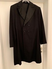 Alter Gehrock Sonntagsrock schwarz Vintage alt maßgefertigt Gr. s / m