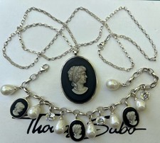 Seltenes Thomas Sabo Schmuck Set Armband & Kette & Kamee Anhänger Rarität 