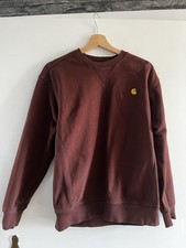 Carhartt WIP American Script Sweatshirt Gr. S wie M Braun Top Pullover Pulli