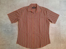 Centerline Hemd kariert Herren Gr. L 41 / 42 orange mit Brusttasche