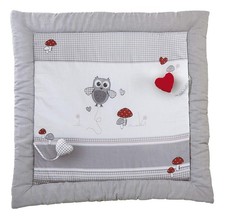 roba 1406S148 Spieldecke Adam & Eule Baby Krabbeldecke gepolsterte Baumwolle