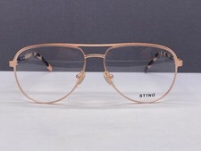 Sting Brille Damen Herren Gold Oval Pilot Share 2 VSt 210 Metall