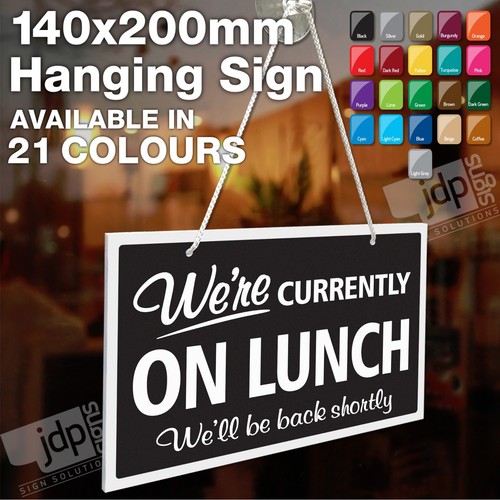 Current lunch back - we're,