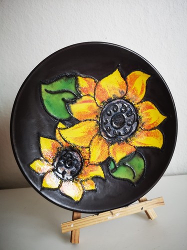 Wall plate sunflower - plate,
