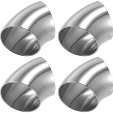 Edelstahl Auspuff Bogen 45