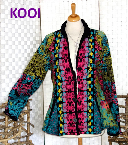 Kooi designer strickjacke bunt - designer,