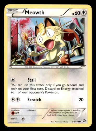 Pokemon meowth 114 - meowth, 88/114