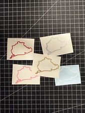 Aufkleber / Sticker - Nürburgring - Grösse S - Auto / Motorrad / MTB