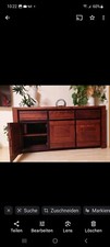 Kommode Massivholz Mahagoni  1,60 x 75 x 1m  3 Schubfächer, 3 Türen mit 2 Ablage