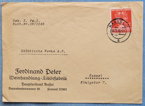 Kassel vordruck brief 1941 - #,