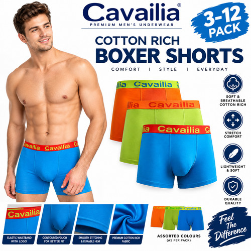 Herren boxershorts cotton rich - cotton,