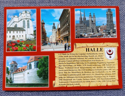 Alte ansichtskarte halle - alte,