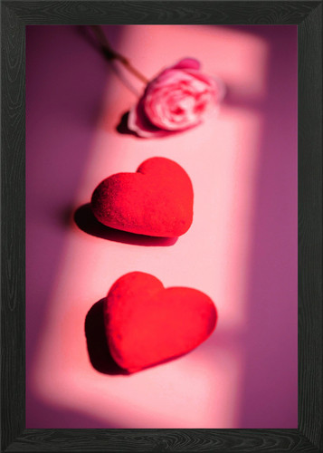 Love rose gerahmtes - love, wandbild