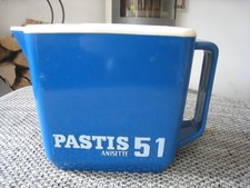 alter Pastis 51 Anisette Anis-Schnaps WASSER KRUG KANNE blau  Kunststoff