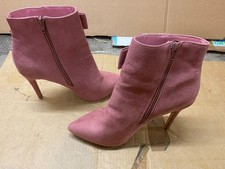 Sehr hohe Stiefeletten Ancle Boots High Heels Justfab Gr. 41 rosa 12 cm