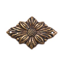 Antik Möbel Alt Messing Verzierung Ornament Applikation Metal 0067/00.01