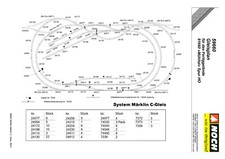 Märklin H0 - C-Gleis Gleisset für Noch 81660  (86-teilig)    Neuware
