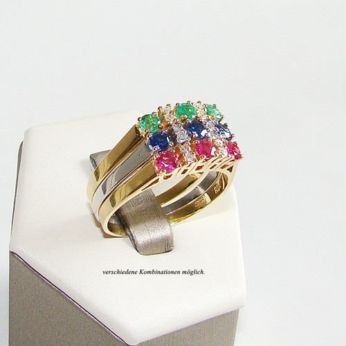 Ring gelb und weißgold - und, 585er