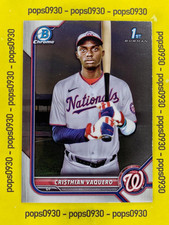 Christian Vaquero, Washington Nationals, 2022, Bowman's Chrome, 1st, #BCP-157