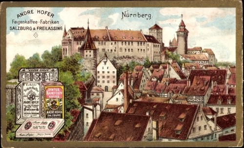 Litho nürnberg burg - litho, nürnberg,