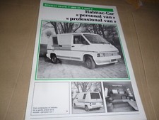 Renault Trafic T 1000 OU T... 2 Seiten Prospekt Wohnmobil gut erhalten