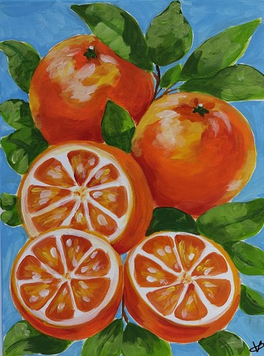 Original gemälde orangen - original,